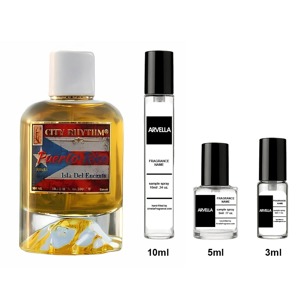 City Rhythm Puerto Rico Sample 3ml Spray - Arvella Fragrance